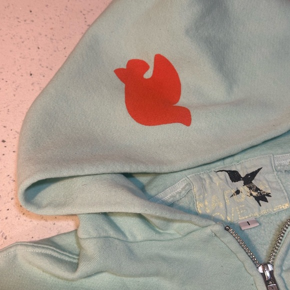 Freecity zip up hoodie with “Let’s Go” sleeve / GUC - Picture 4 of 16